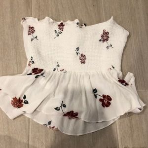 Pacsun Floral Tie Tube Top